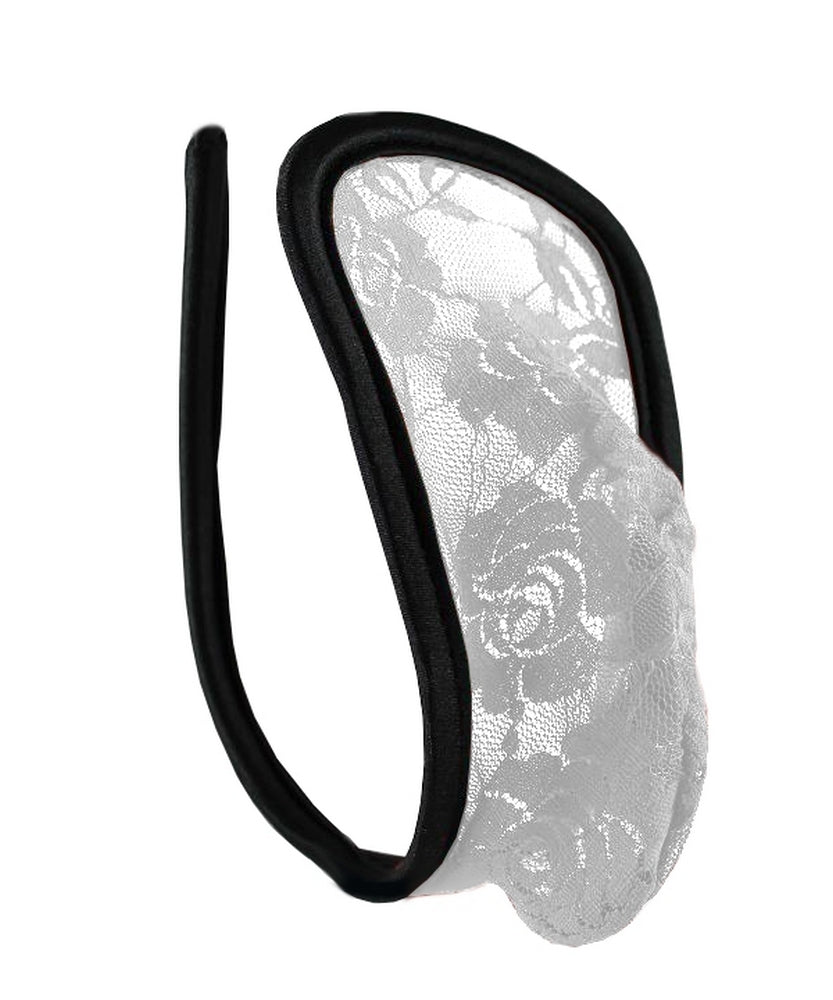 C-String Tanga Herren Spitze Weiß Erotik Unterwäsche Badehose Dessous S/M/L