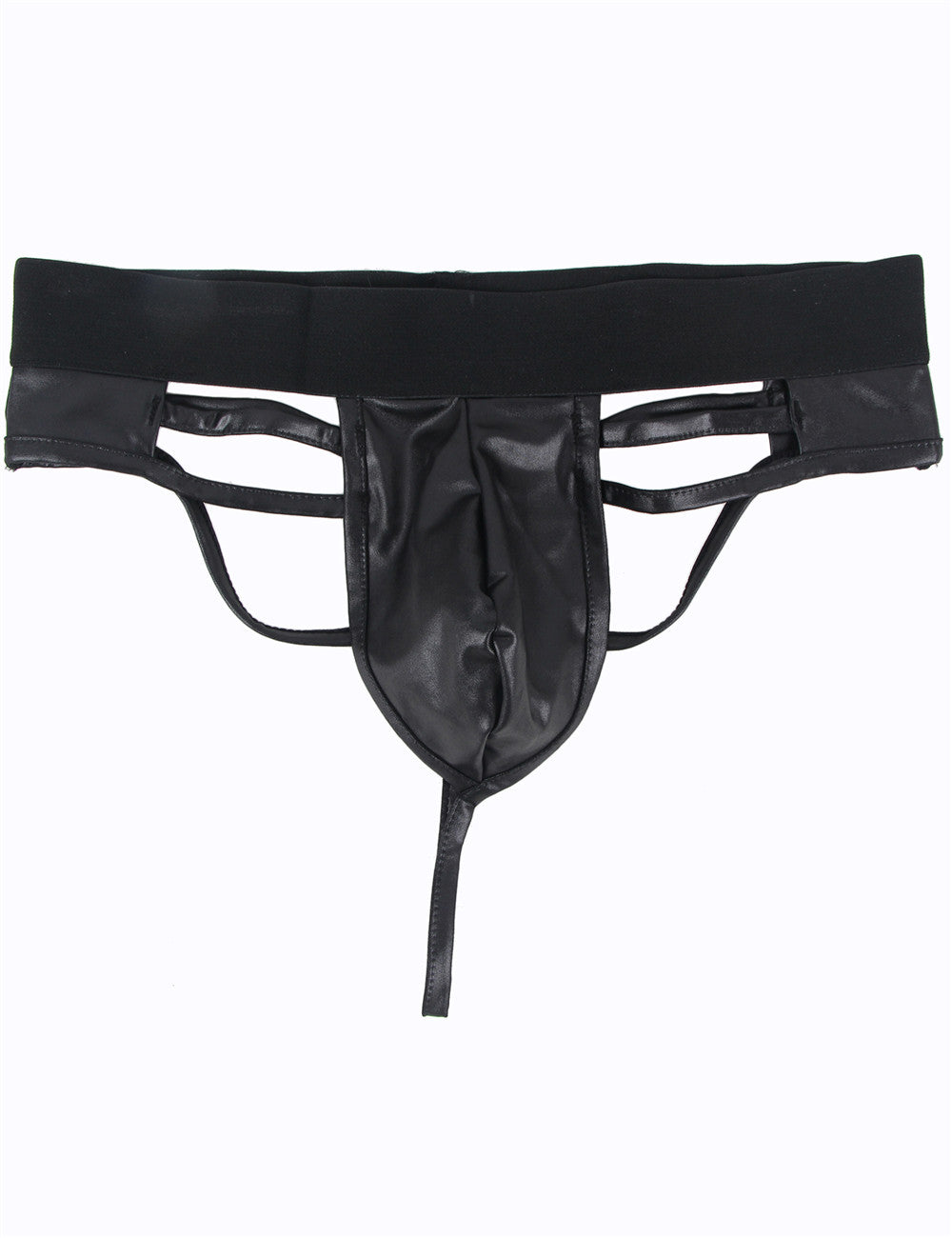 Sexy Lack Leder String Tanga Herren Wetlook Boxershorts Männer Unterwäsche M/L