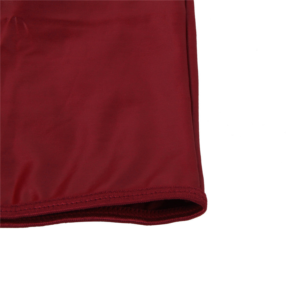 Sexy Leder Shorts Herren Enge kurze Hose Popo Offen Unterwäsche Dessous L/XL - MP064-1
