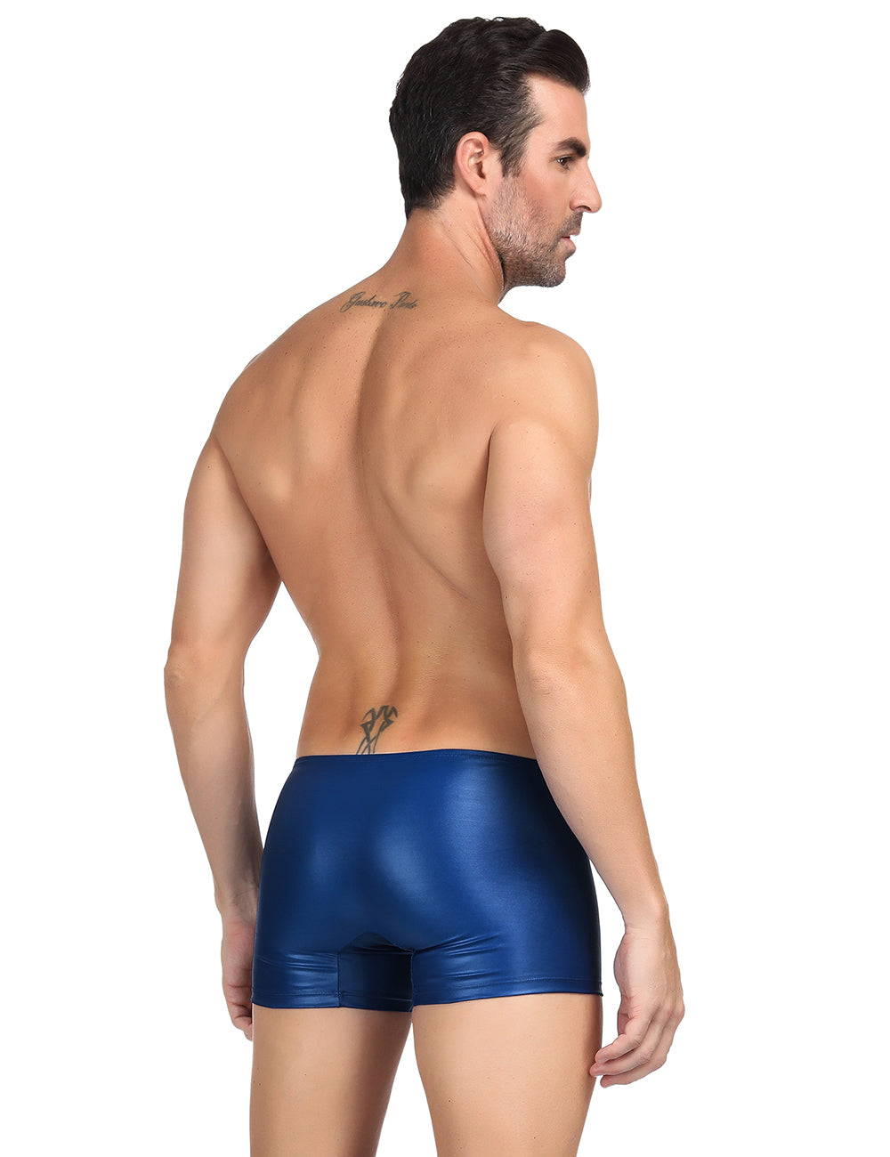 Boxershorts Zipper Wetlook Boxer Shorts Herren Slip Männer Hose Unterwäsche S/XL - MP069