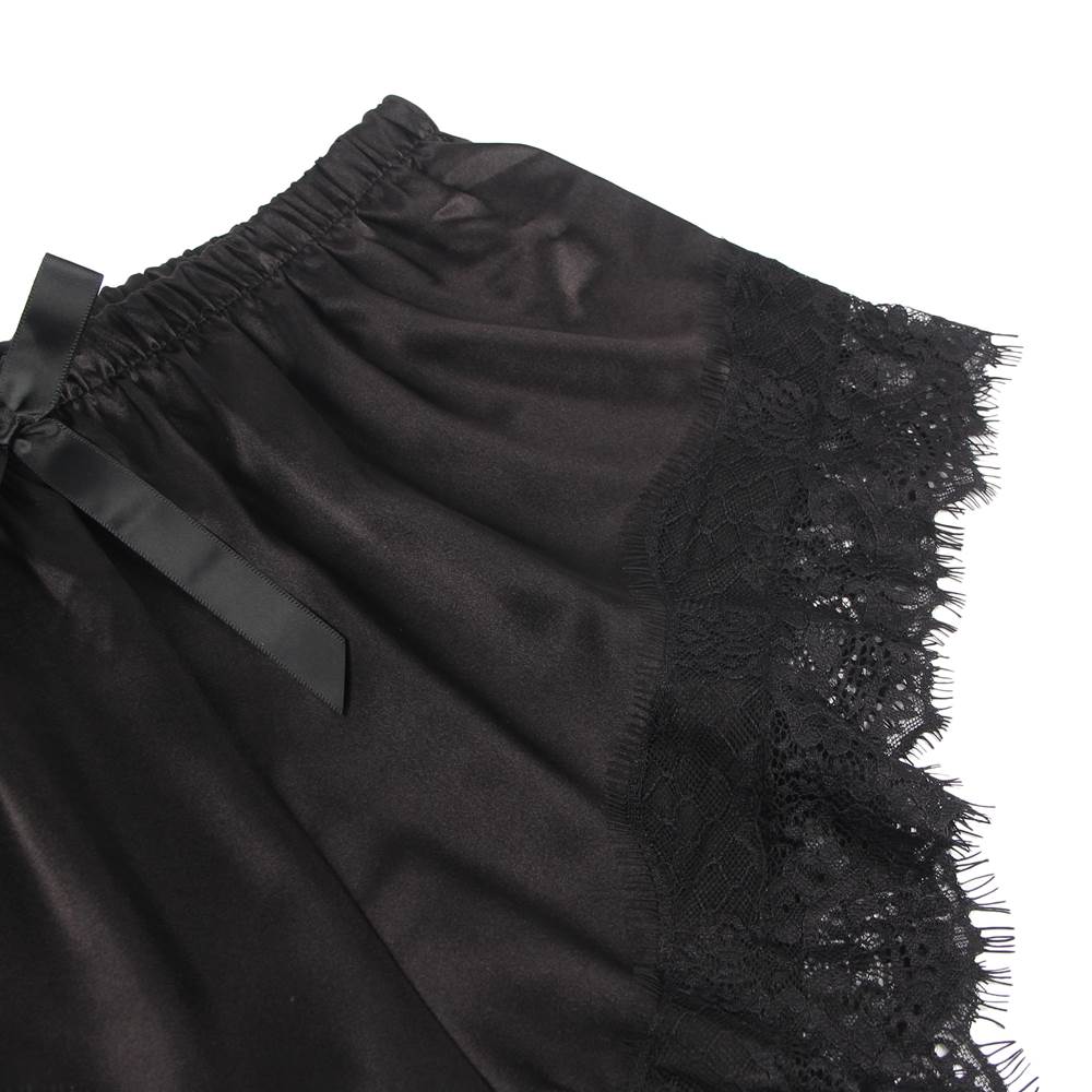 Women's Lace Satin Pyjama Set Two Piece Sleepwear S/XL - R80938