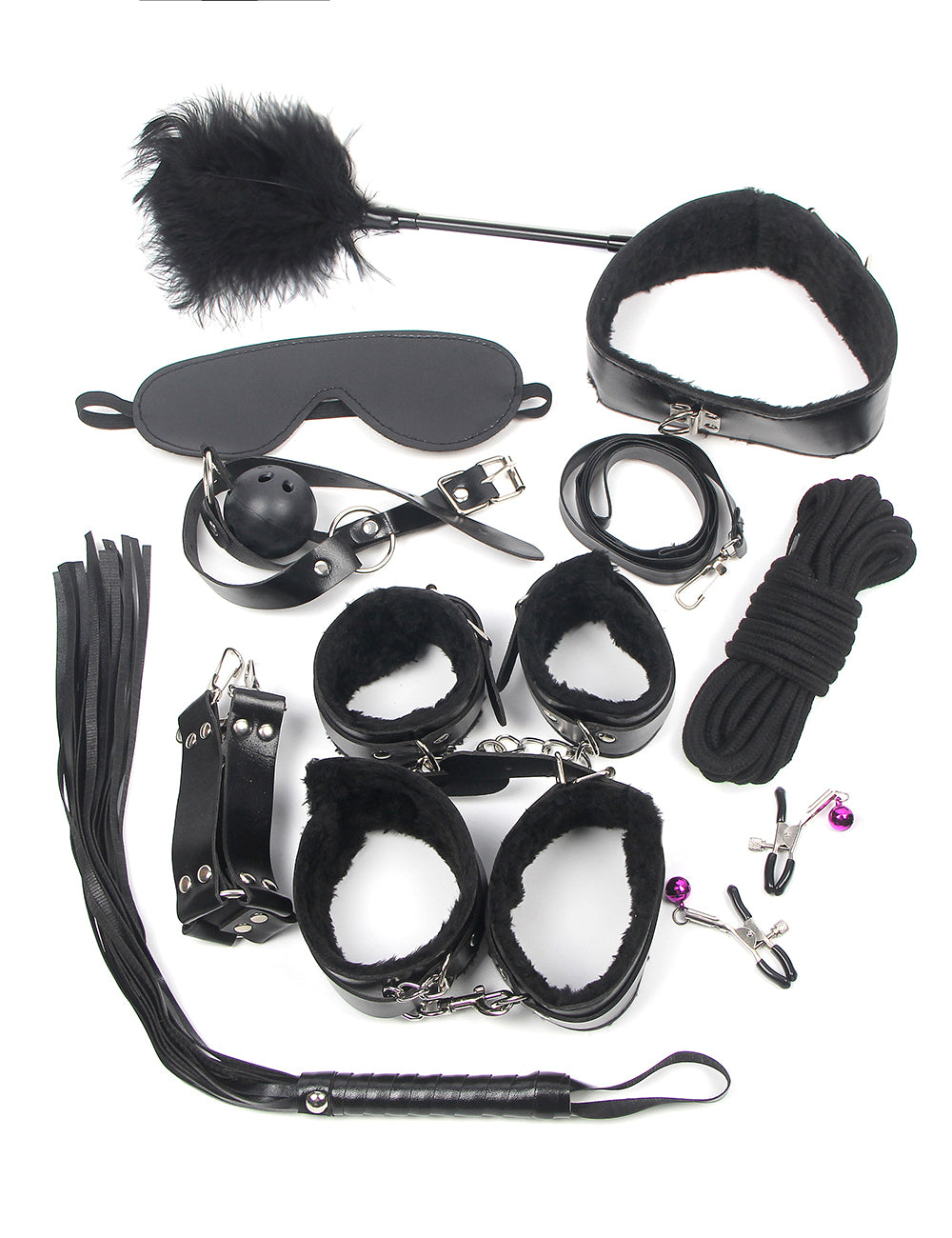 11-piece SM bondage set, position aid, restraint set, toys, sex toys, extreme restraints - C80719