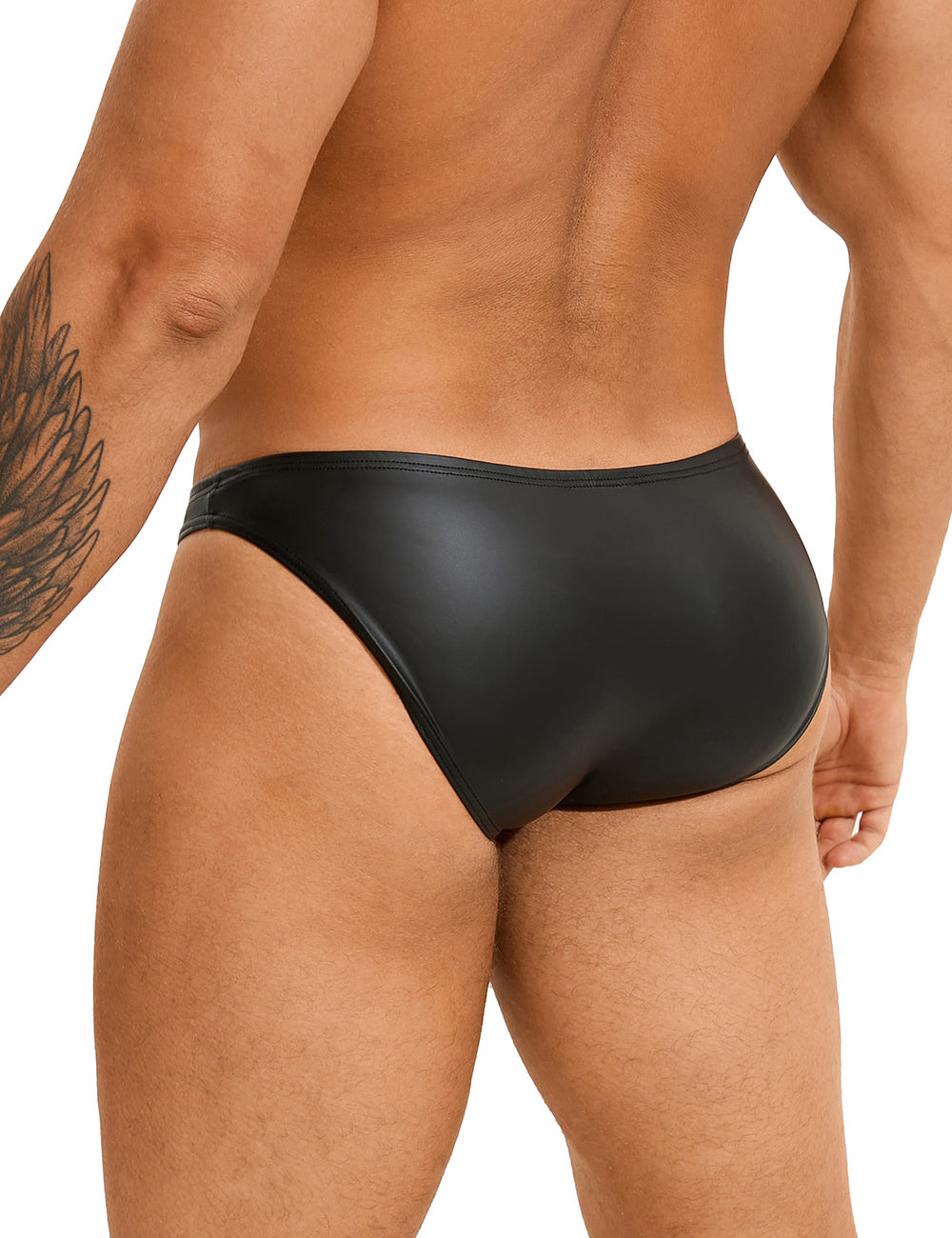 Patent leather briefs men's wetlook boxer shorts men's underwear S/M/L/XL - MP004