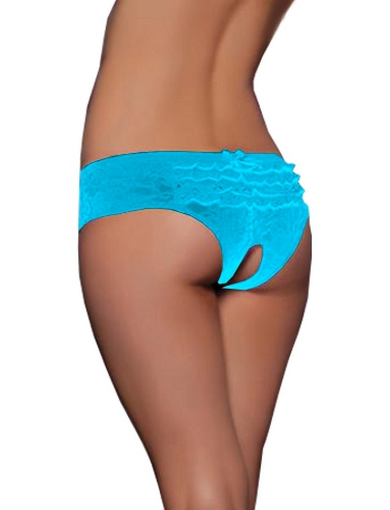 Open Panty Women's Lace Flowers Transparent Underpants Briefs Lingerie SML XL - P5278