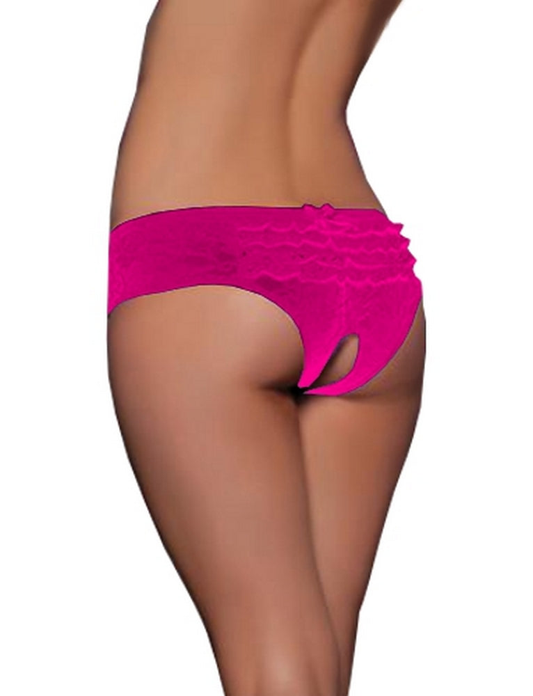 Open Panty Women's Lace Flowers Transparent Underpants Briefs Lingerie SML XL - P5278