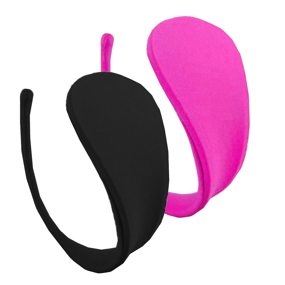 2-piece C-string set women's black pink swimwear bikini panties micro thong S/M/L