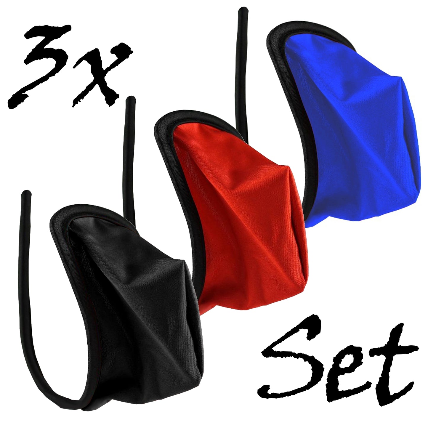 Set of 3 Men's C-String Basic Briefs Men Mini Thong Lingerie Gogo S/M/L