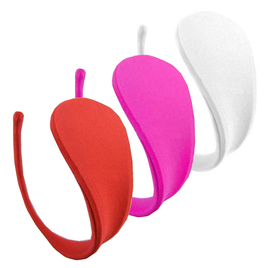 3-piece C-string set women's plain briefs mini micro bikini underwear lingerie S/M/L