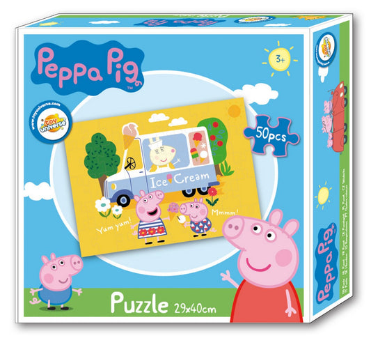 Children's puzzle Peppa Pig ICE CREAM Ice Cream Man 50 pieces for children from 3 years