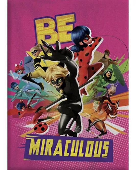 Miraculous Ladybug Children's Fleece Blanket Warm Cuddly Blanket Baby Blanket 140x100cm