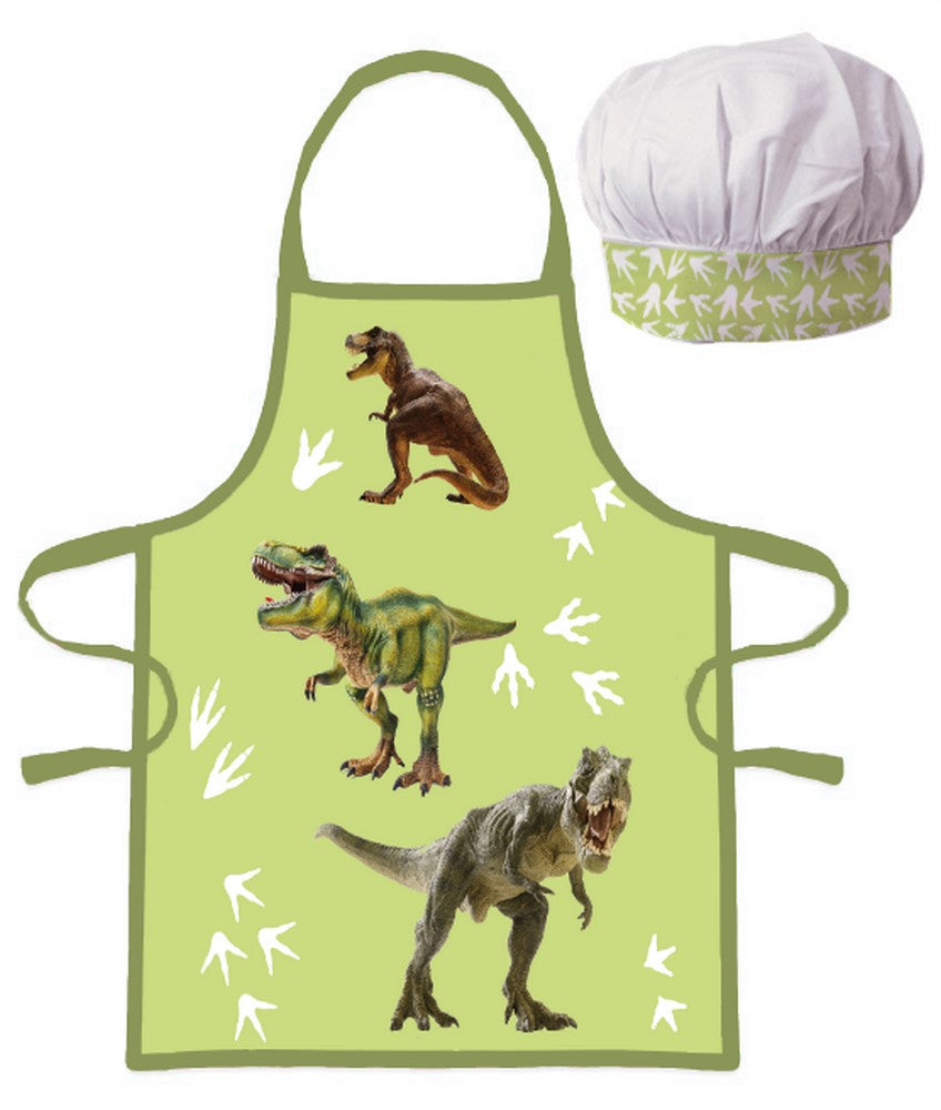 Dinosaur Children's Cooking Apron Boys Kindergarten Rocket School Baking Set