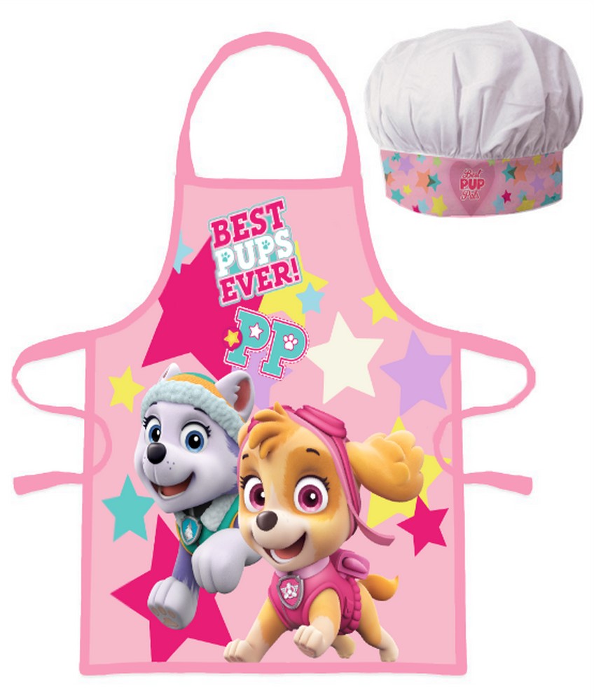 2-piece apron set Paw Patrol children's girls and boys kindergarten school cooking set - BRM008243