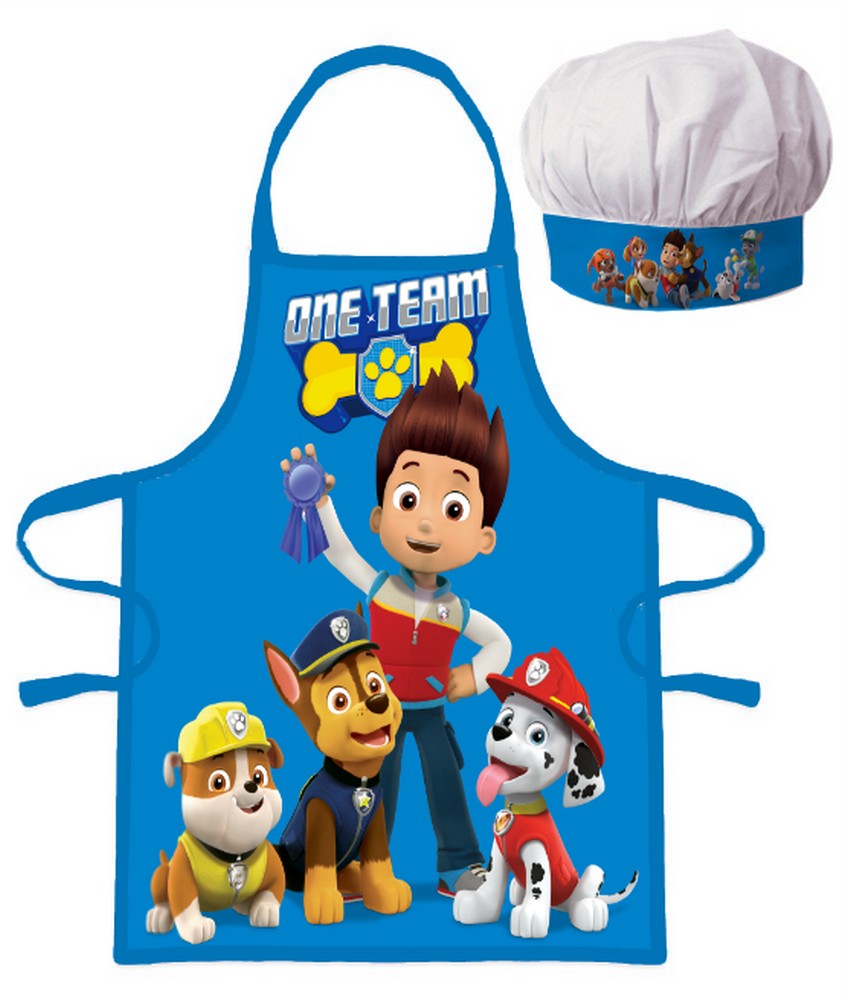 2-piece apron set Paw Patrol children's girls and boys kindergarten school cooking set - BRM008243