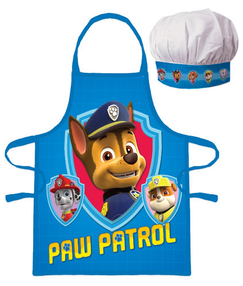2-piece apron set Paw Patrol children's girls and boys kindergarten school cooking set - BRM008243