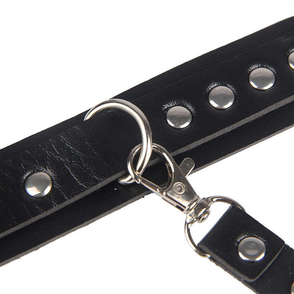 Leather Harness Lingerie Bondage SM BDSM Punk Belt Waist Chain S/M/L