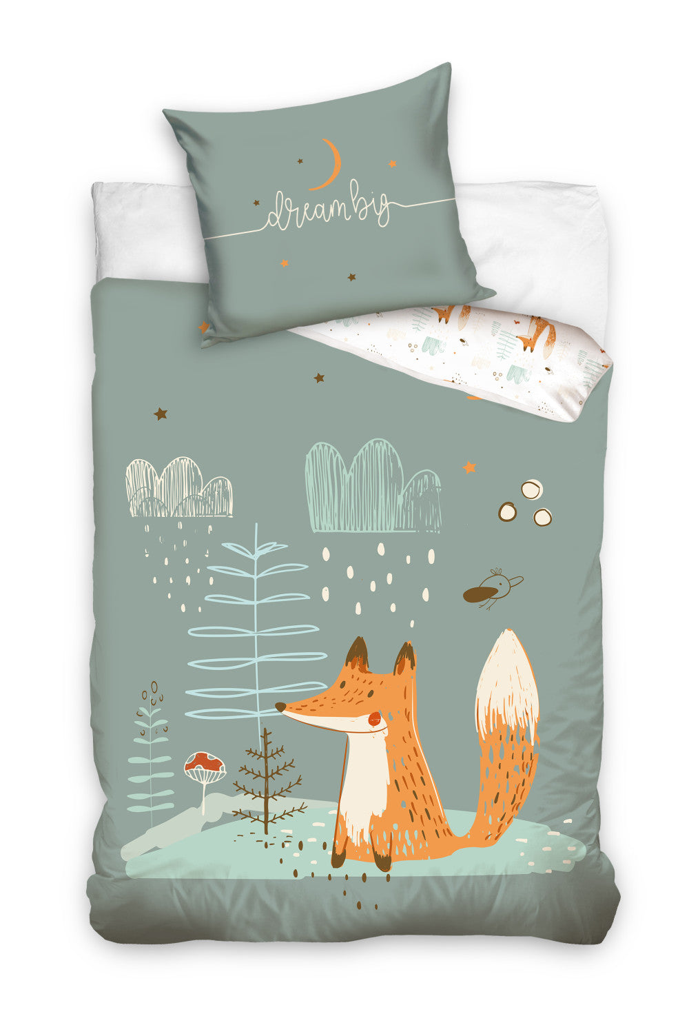 Children's Animals Reversible Bedding Cute Bedding Set Duvet Cover 140×200cm