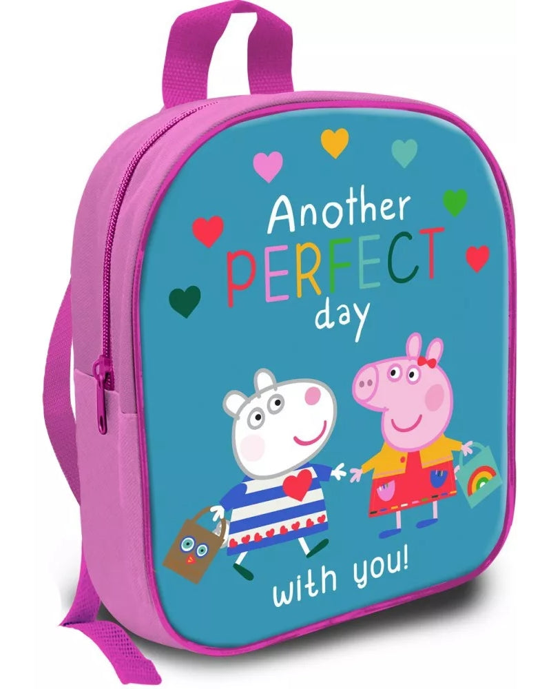 Peppa Pig Wutz Kinder Rucksack Mädchen Kindergarten Tagesmutter Tasche 29cm