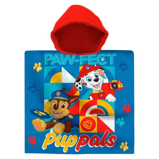 Paw Patrol Dog Hooded Poncho Kids Bath Towel Bathrobe Beach Towel