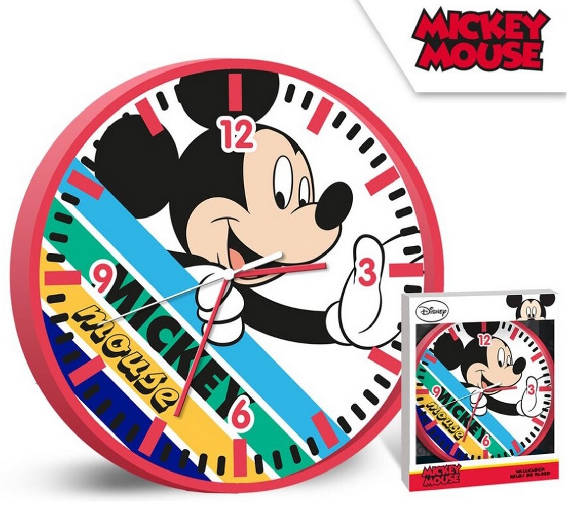 Mickey Mouse wall clock children's room clock boys school Disney design Ø 25cm