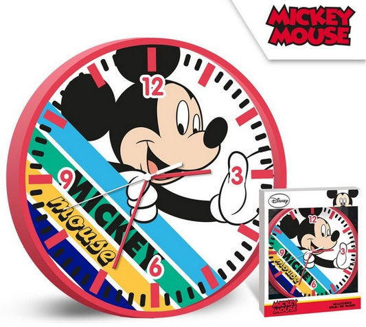 Mickey Mouse wall clock children's room clock boys school Disney design Ø 25cm