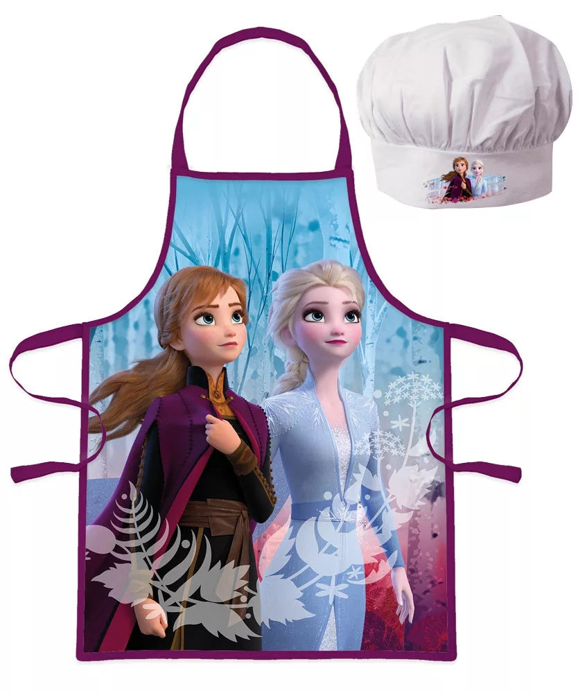 Frozen II Children's Cooking Apron Anna Elsa Kindergarten Ice Queen School Baking Set