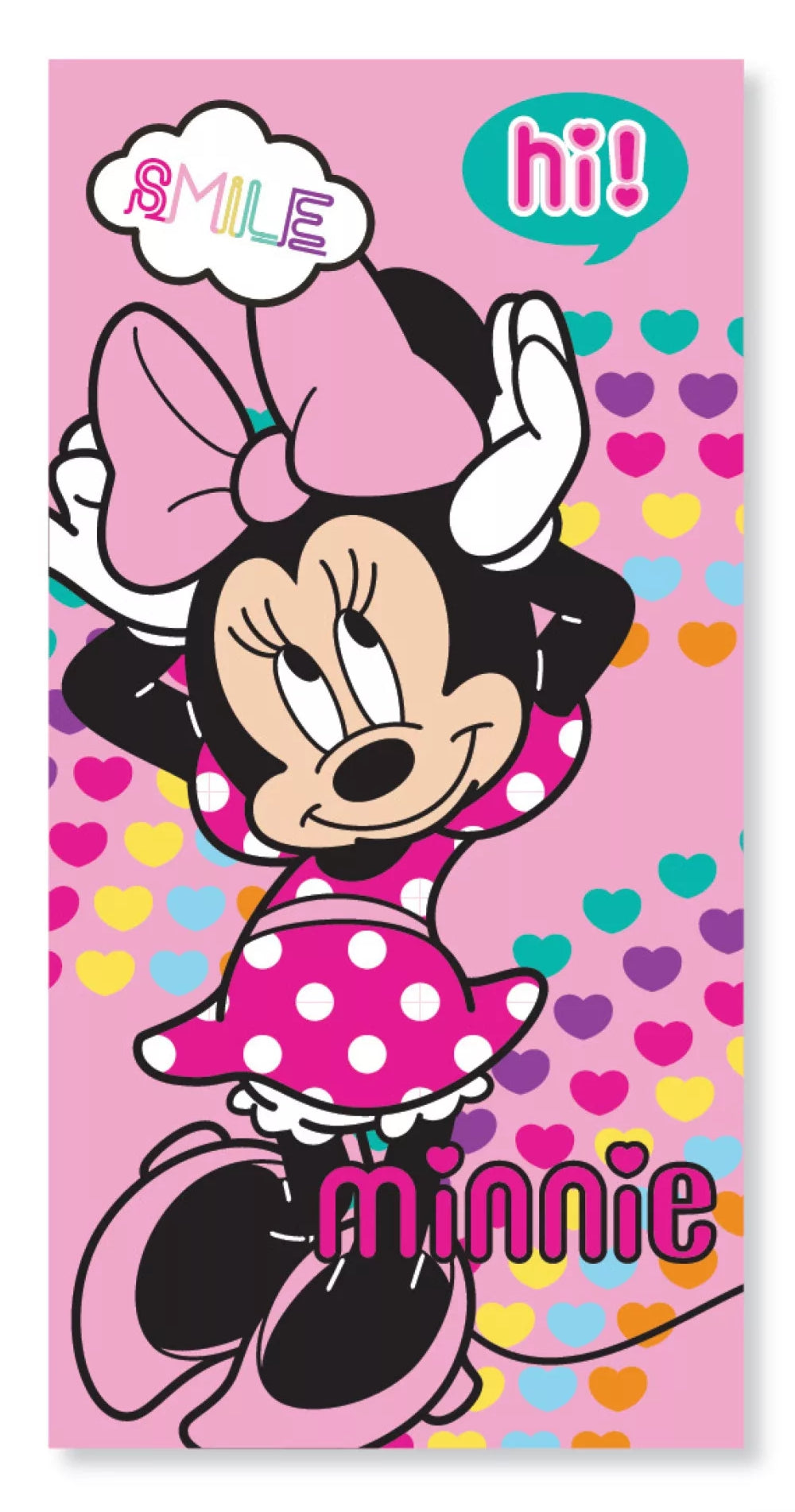Disney Minnie Maus Smile Strandtuch Unisex Handtuch Badetuch Fast Dry Duschtuch 70x137cm - EXK336001
