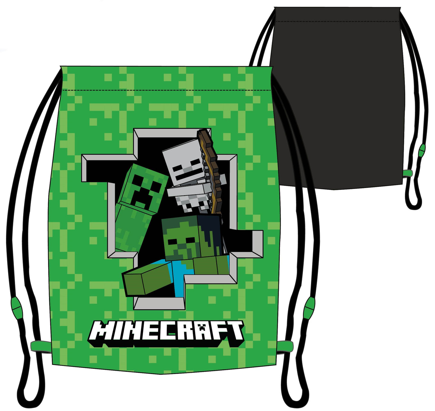 Minecraft Gym Bag Shoe Bag Cool Shoulder Bag School 32x37cm