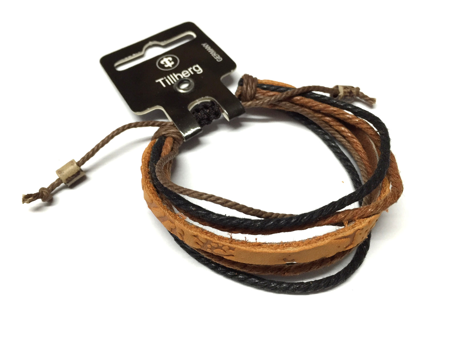 Echt Leder Armband Armreif Unisex Surfer Style Schwarz Braun Damen Herren Schmuck
