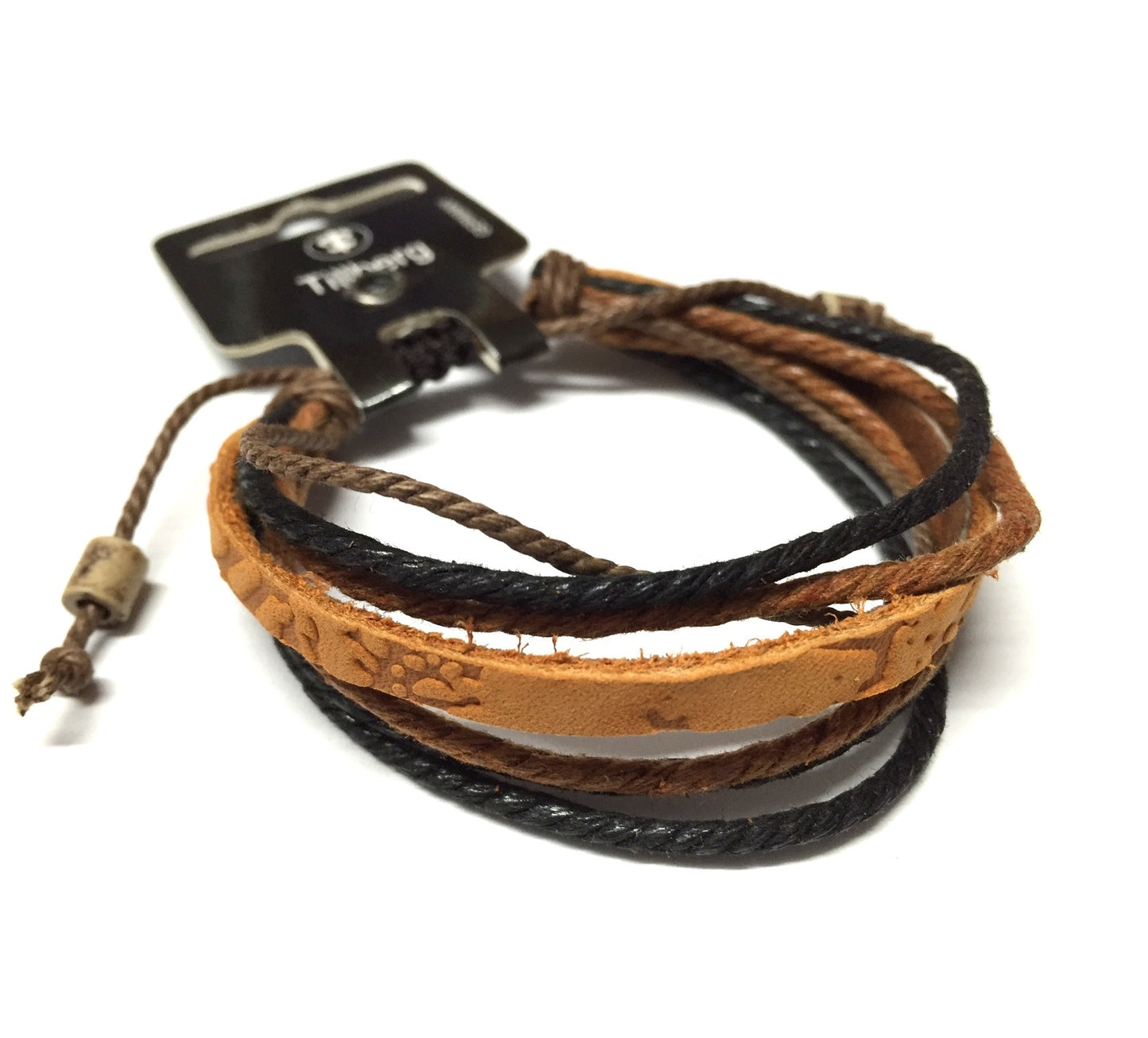 Echt Leder Armband Armreif Unisex Surfer Style Schwarz Braun Damen Herren Schmuck