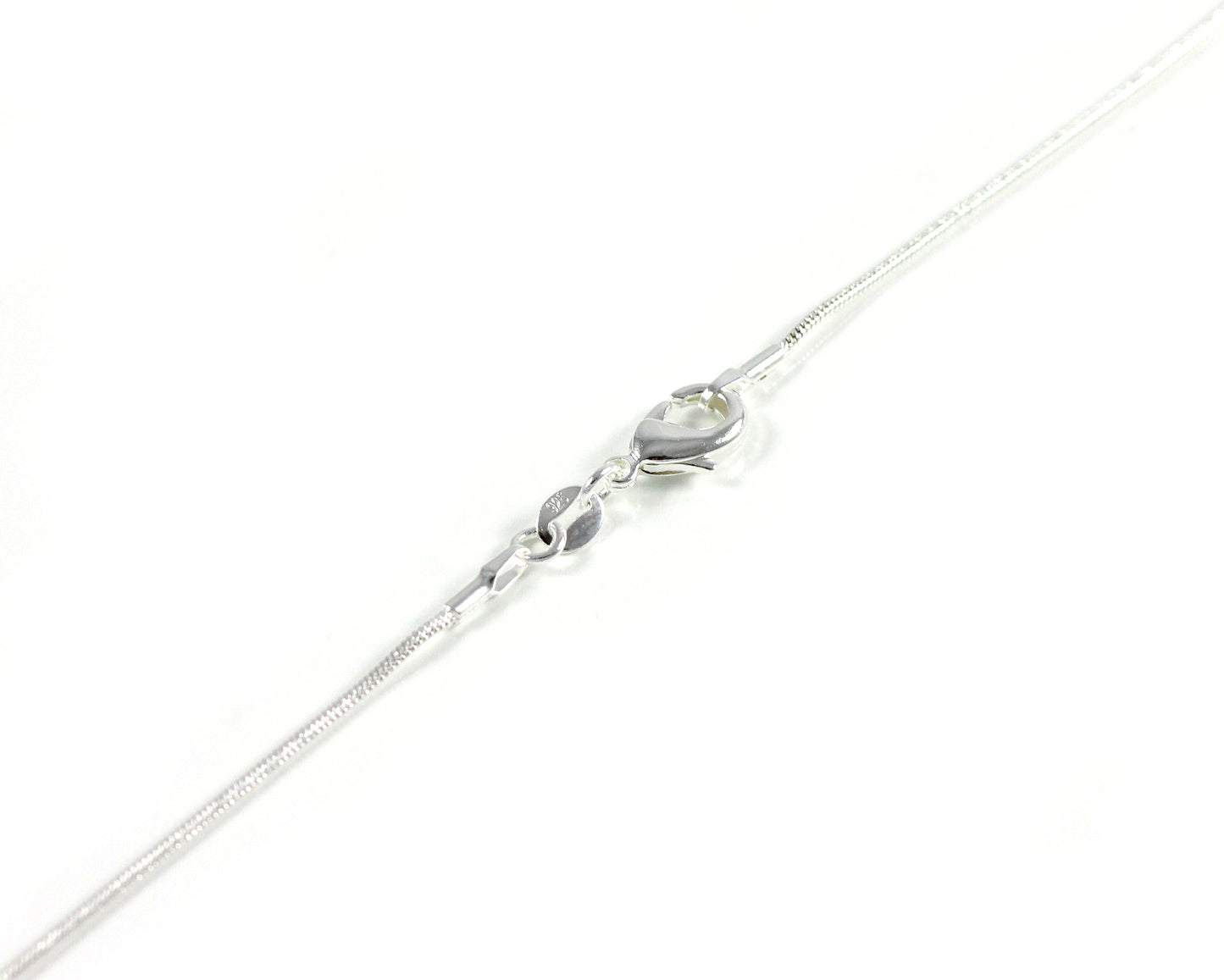 Ladies necklace gift set with lock pendant engraving silver Ø 24mm