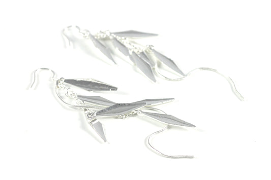 Silver Plated Earrings Mother Gift Earrings Crystals Fashion Stud Earrings