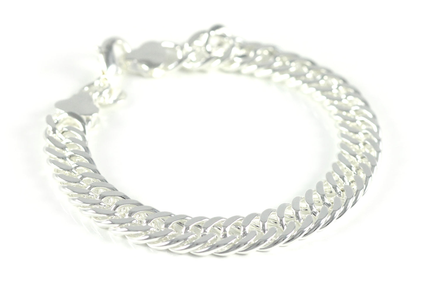 Silber Herren Armband Geschenkidee Modeschmuck Schlange Panzer Kette Ø 10mm