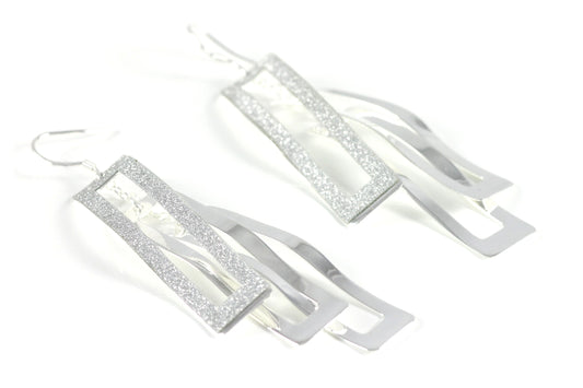 1 pair of women's earrings silver-plated earrings zirconia hair clip stud jewelry