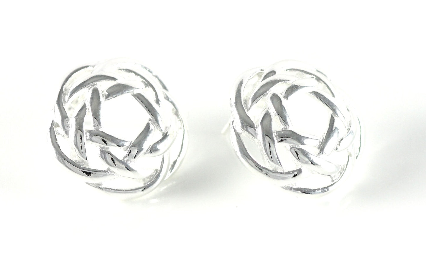 Silber Damen Frauen Fashion Ohrstecker Geschenk Schmuck Ohrringe Ø 20mm