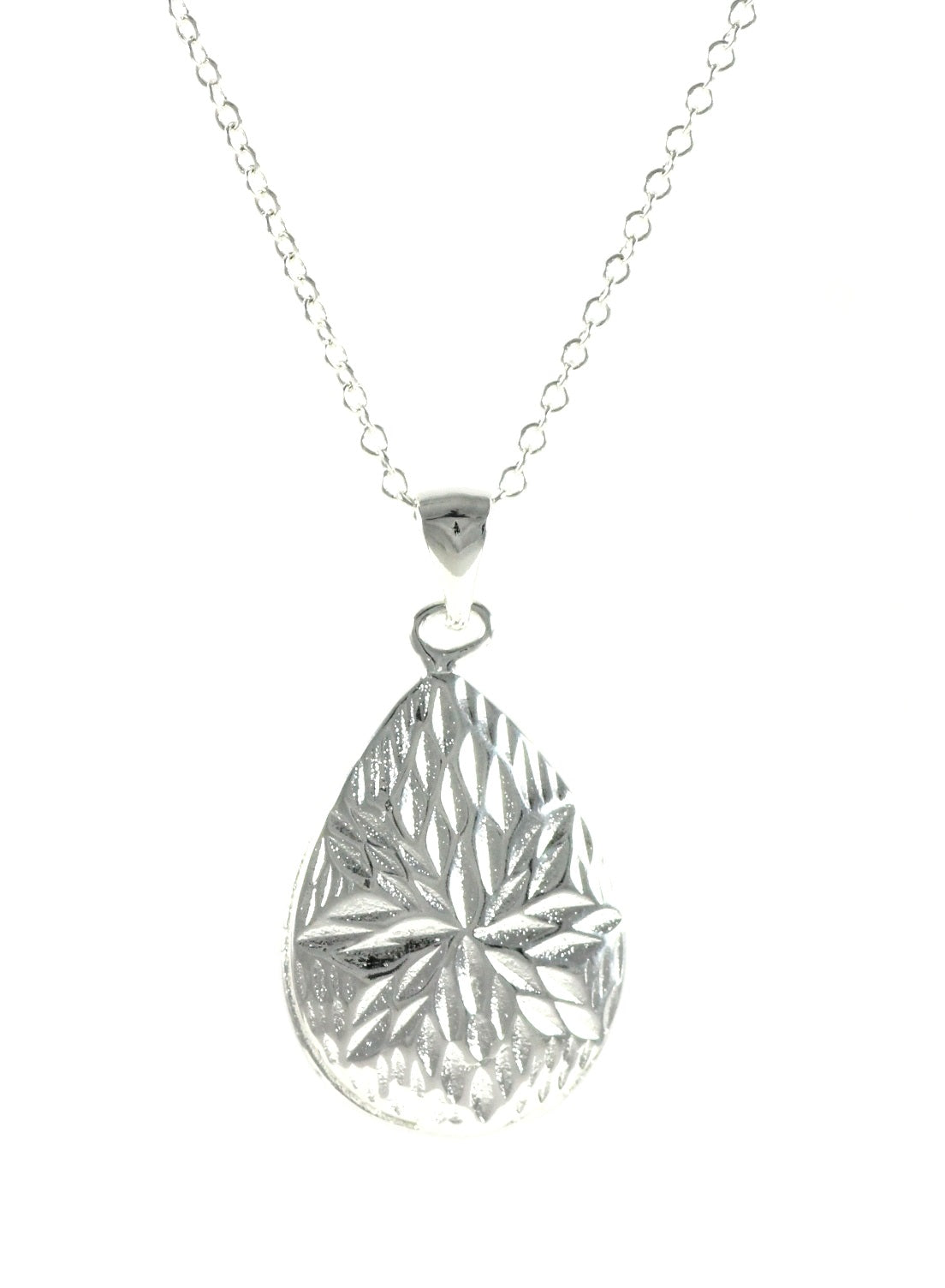 Women's medallion sun necklace silver with pendant gift set Ø 30mm