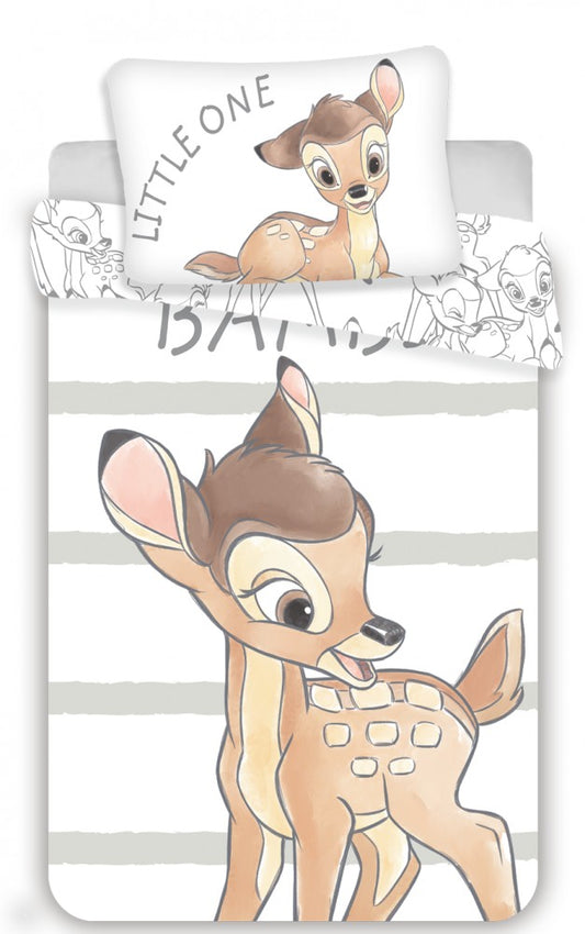 Disney Bambi Baby Deer Bedding Set Reversible Bed Linen 100x135cm