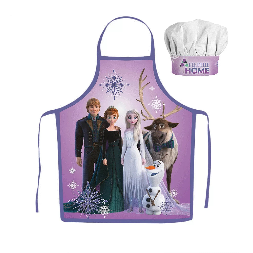 Disney Anna Elsa Frozen Family Cooking Apron 2-Piece School Baking Set - JFK038437