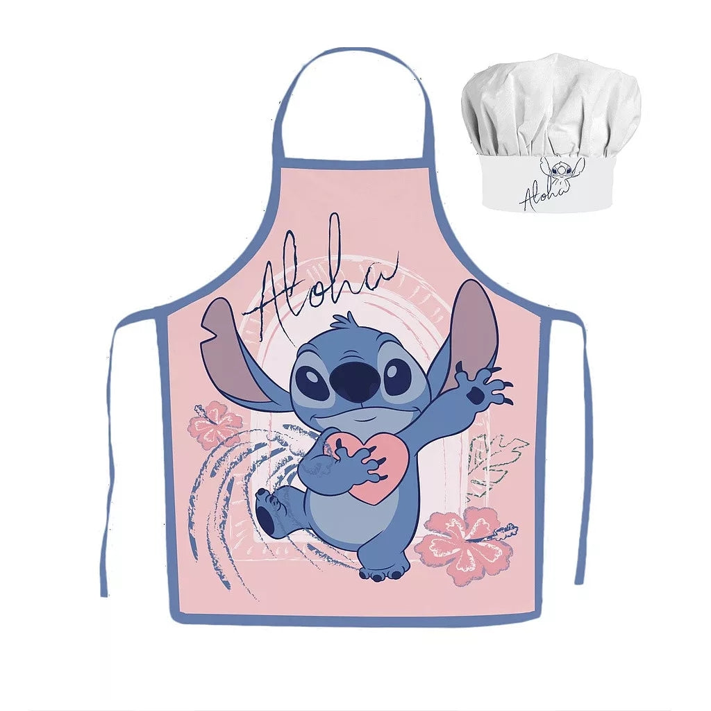 Disney Lilo & Stitch Kochschürze Aloha Kindergarten Schule Backset - JFK038499