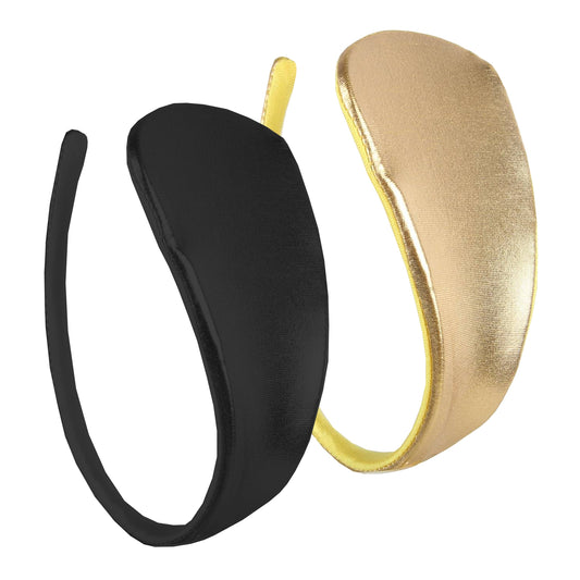 Set of 2 patent leather C-string women's briefs micro bikini underpants wetlook lingerie S/M/L