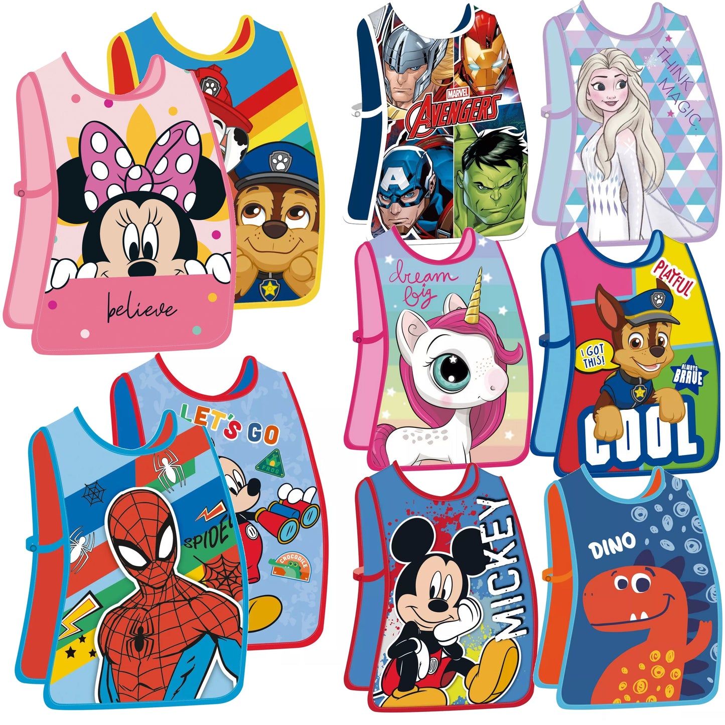 Painting apron children's painting coat painting smock school crafts art class 46cm