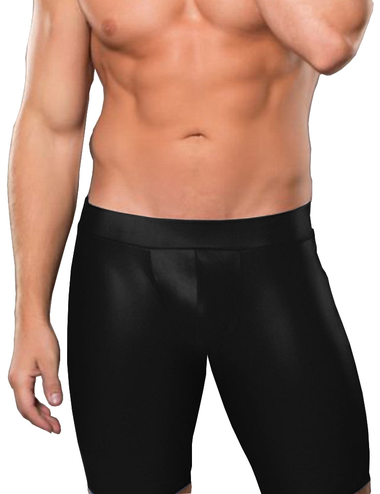 Sexy Leder Shorts Herren Enge kurze Hose Popo Offen Unterwäsche Dessous L/XL - MP064-1
