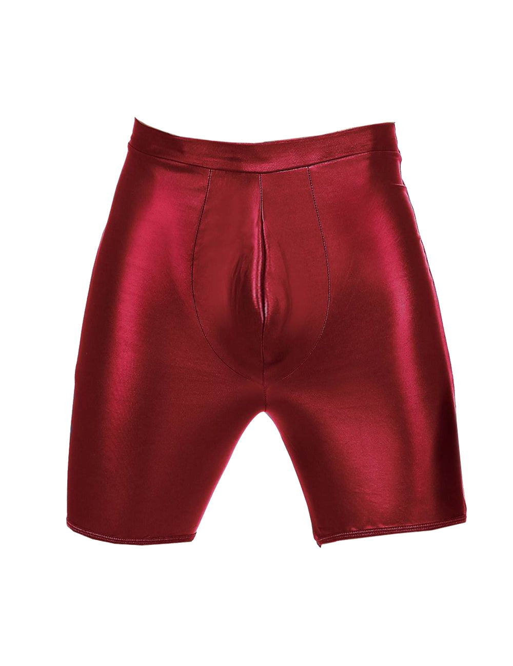 Sexy Leder Shorts Herren Enge kurze Hose Popo Offen Unterwäsche Dessous L/XL - MP064-1