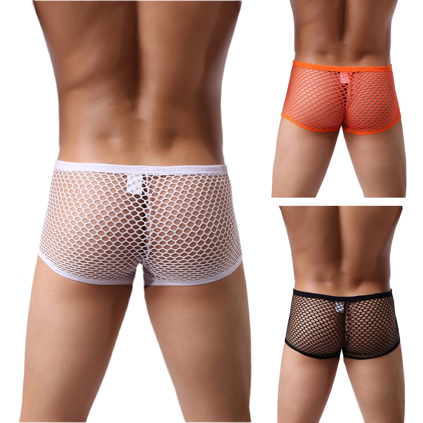 Herren Boxershorts Netz Optik Slip Hipster Body Shorts Gogo M/L - MP250