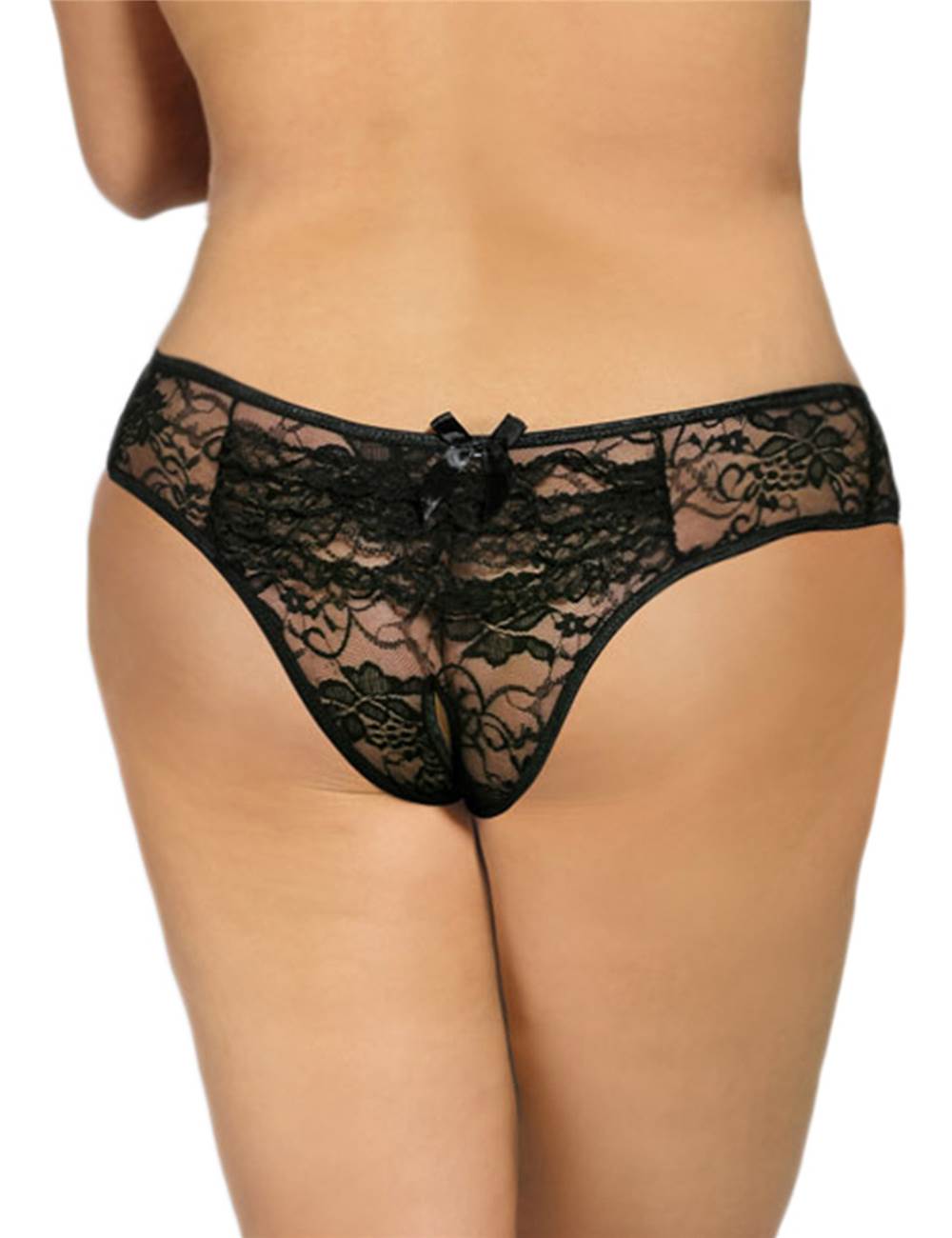 Open Panty Women's Lace Flowers Transparent Underpants Briefs Lingerie SML XL - P5278