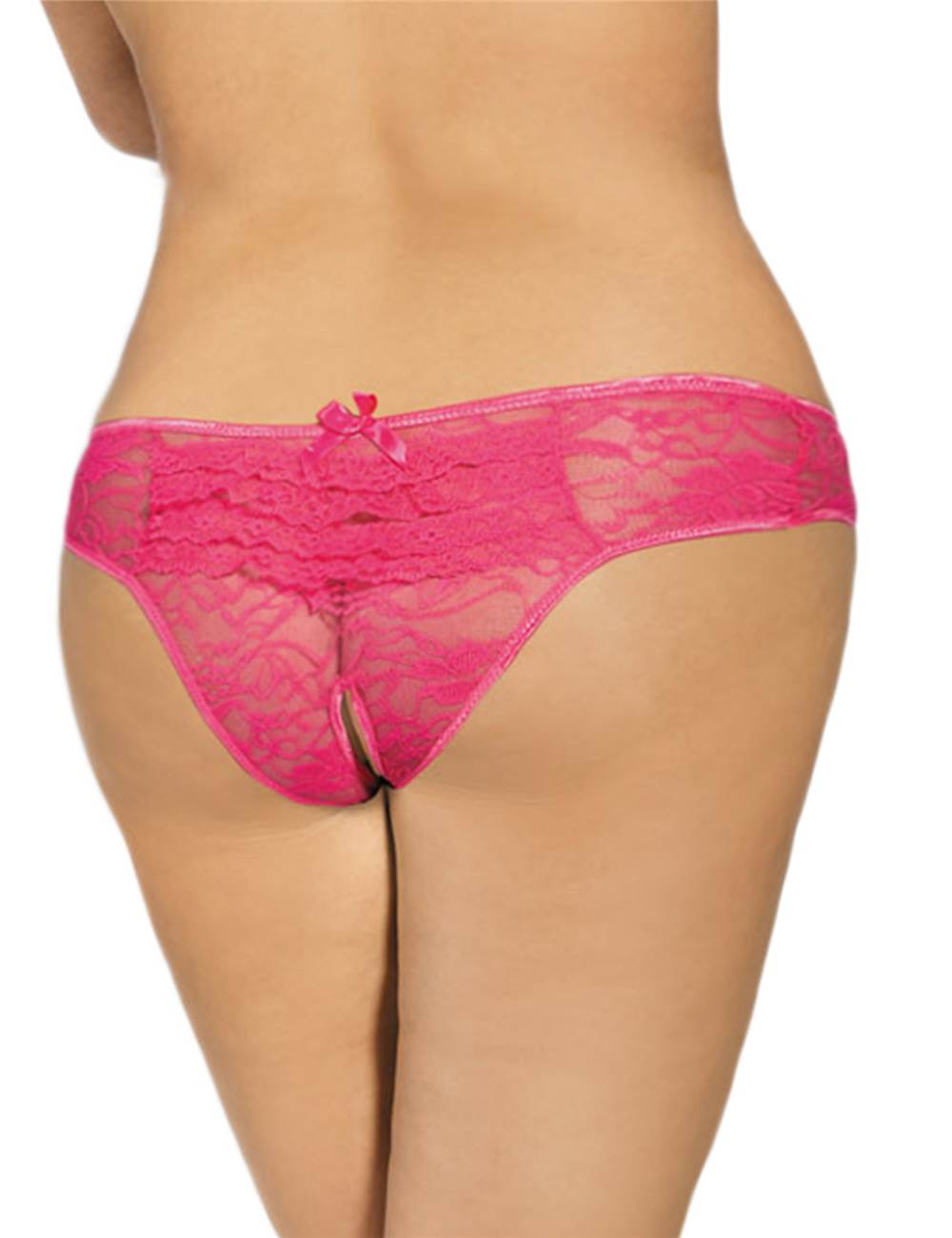 Open Panty Women's Lace Flowers Transparent Underpants Briefs Lingerie SML XL - P5278