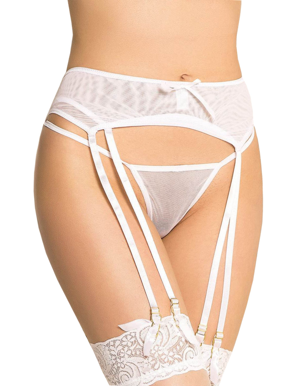 Garter Belt Underwear Suspender Belt Lingerie Suspenders String Thong Gogo S/XL - P5104