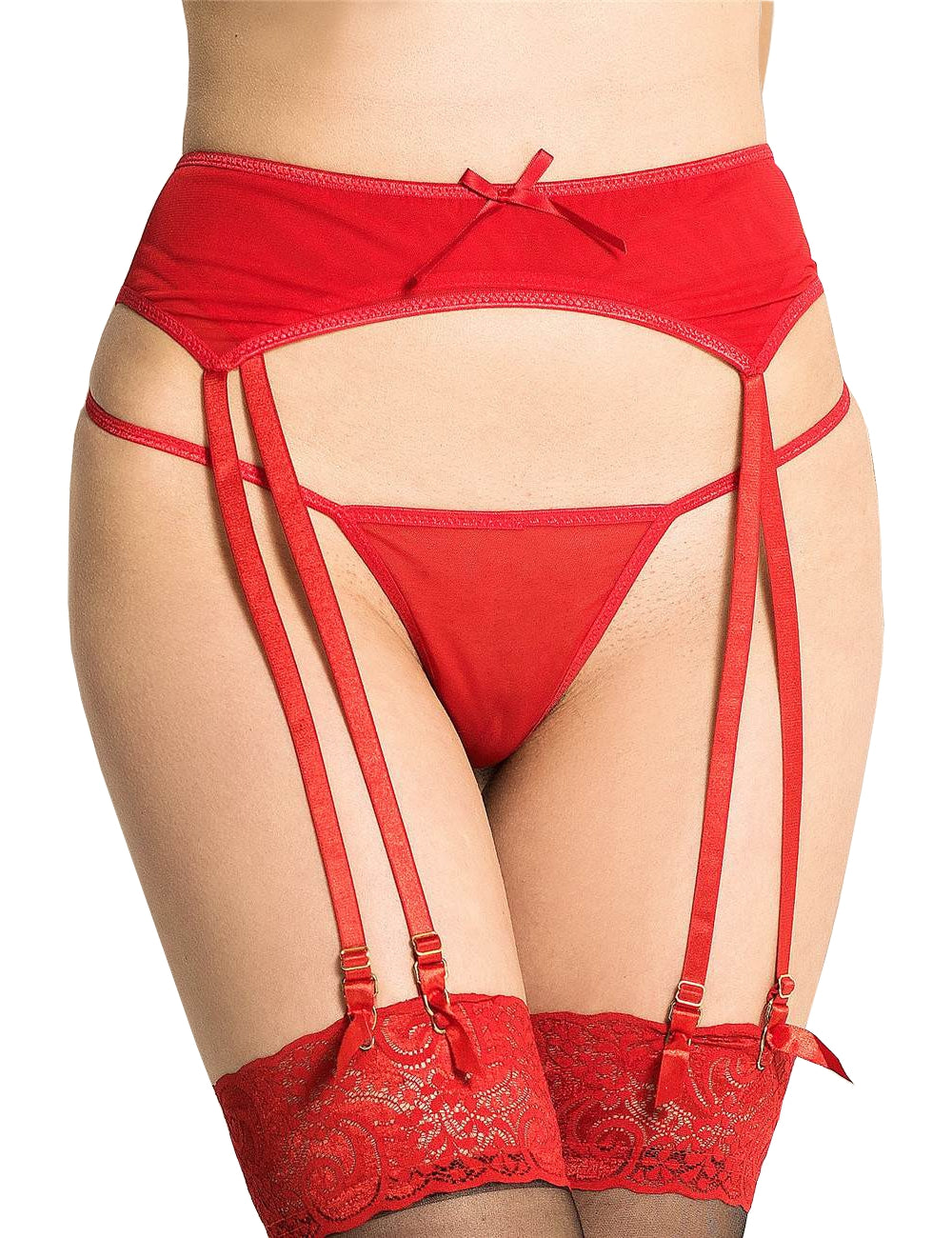 Garter Belt Underwear Suspender Belt Lingerie Suspenders String Thong Gogo S/XL - P5104