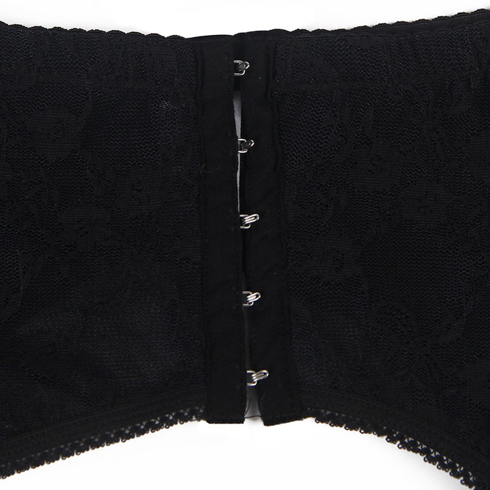 Garter Belt Corset Suspender Belt Lingerie Black String Gogo S/XL - P5196-1