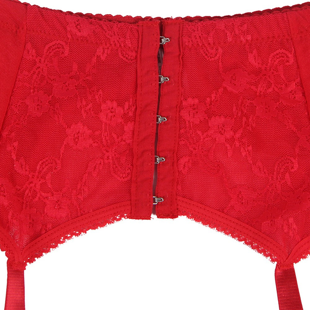 Garter Belt Corset Suspender Belt Lingerie Red String Gogo S/XL - P5196-2