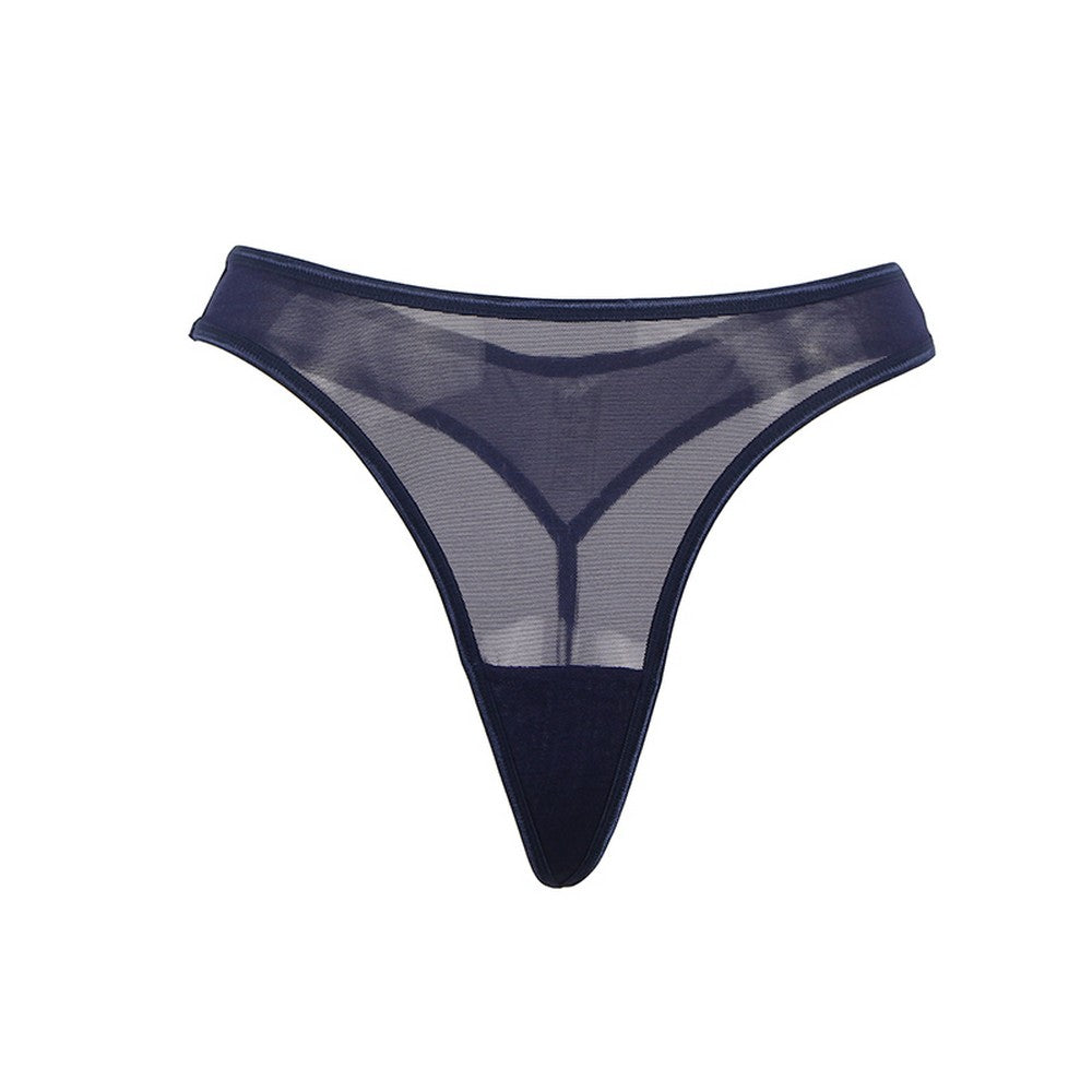 Corsets Garter Belt Suspenders Lingerie Blue String Gogo S/XL - P5196-3